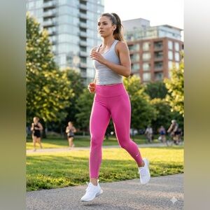 Nike Pink High-Waist Performance Leggings